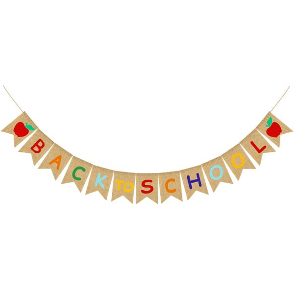 

party supplies back to school students classroom decor hanging banner foldable