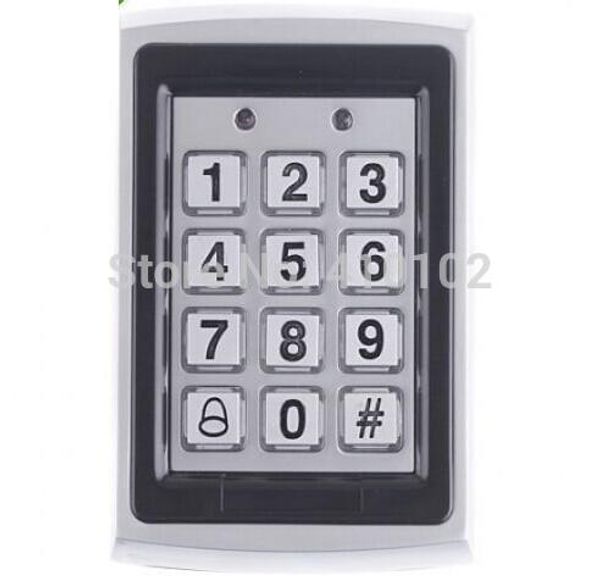 

metal rfid reader 125khz proximity door access control password keypad 7612