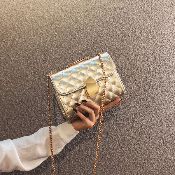 

женская весна новая модель текстурированные сумка square sling bag