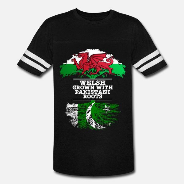 

welsh grown with pakistani roots t shirt men create cotton o-neck normal interesting comical summer normal shirt