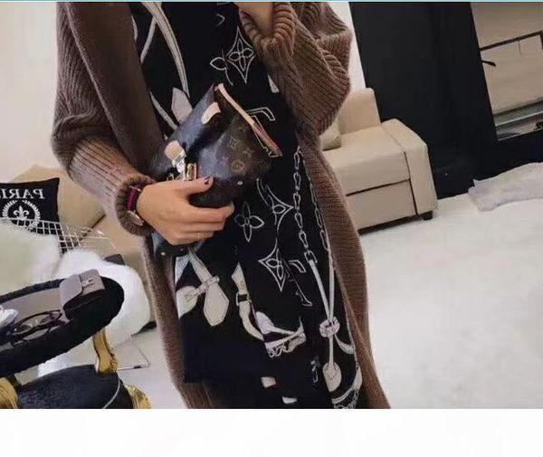 

the size of the classic autumn winter warm cashmere scarf of the 2018 luxury designer scarf women's wear :180 cmre15, Blue;gray