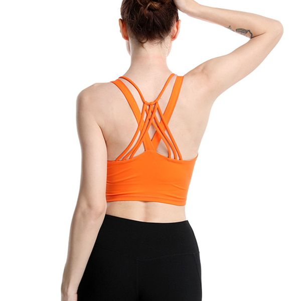 

vest beauty back sports bra -proof gathering high-intensity sports bra yoga underwear fitness, White;black