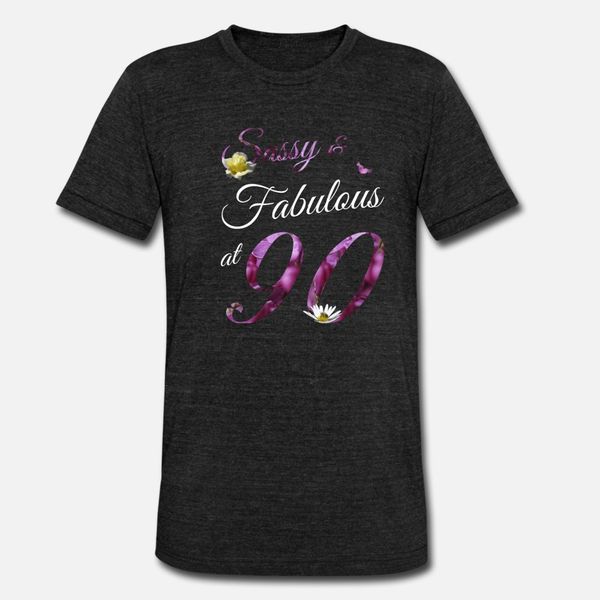 

90 year old sassy fabulous цветочные 1930 девяностые birt т рубашки мужчины характер 100% хлопка вокруг шеи фото сумасшедшая повседневная ру