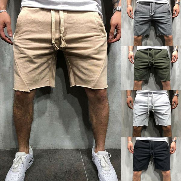 

running shorts men sports casual elastic plain pants summer beach gym trousers mens cargo fitness jogging training, Black;blue