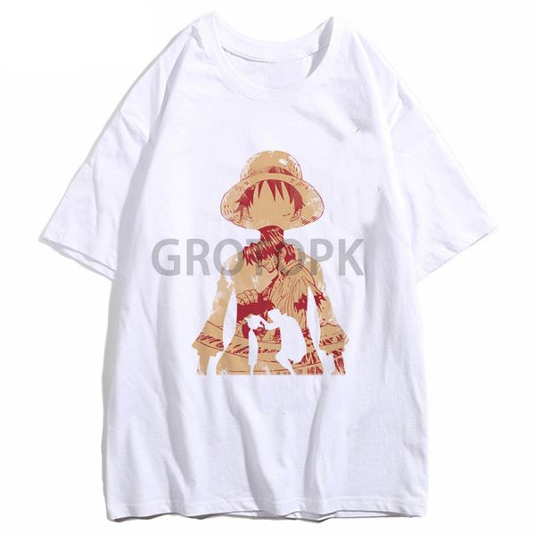 

japanese anime luffy cotton tshirt men loose casual new summer one piece t shirt men tee men clothes 2020 tee shirt homme