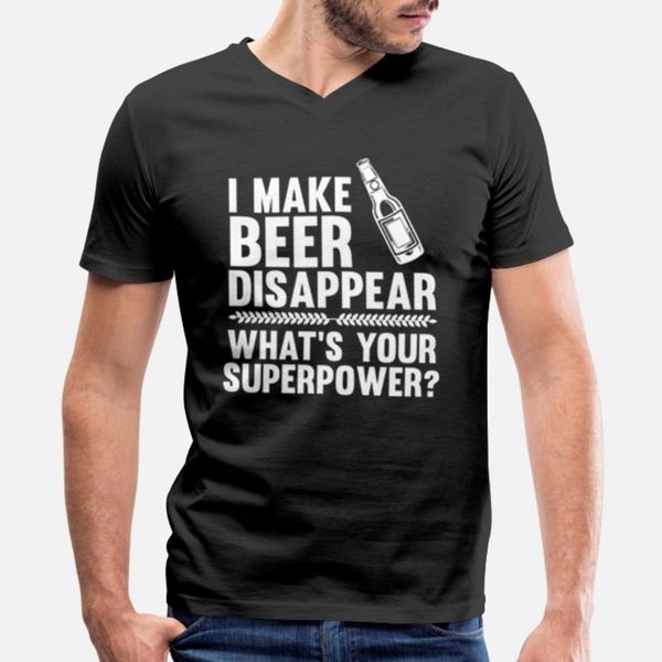 

i make beer disappear t shirt men fitness cotton size s-3xl novelty fitness breathable summer cool shirt
