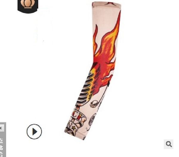 

2020 protective sleeves flowered arm tattoo sleeve seamless outdoor cycling tattoo sleeve sunscreen sleeve cycling ps018