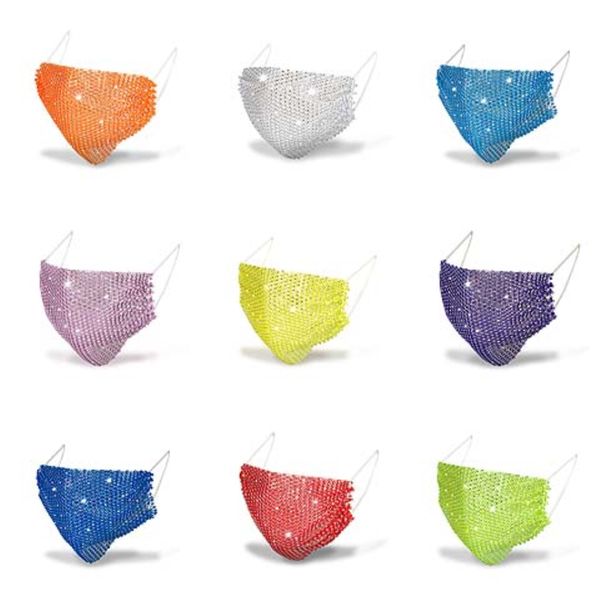 

fashion bling bling sequins protective mask pm2.5 dustproof mouth masks washable reusable women face mask 15 styles#78711