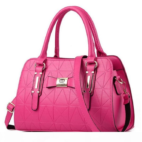 

designer-2018 new luxury women handbags lady pu leather crossbody shoulder messenger bags female boston bowknot ladies hand bags