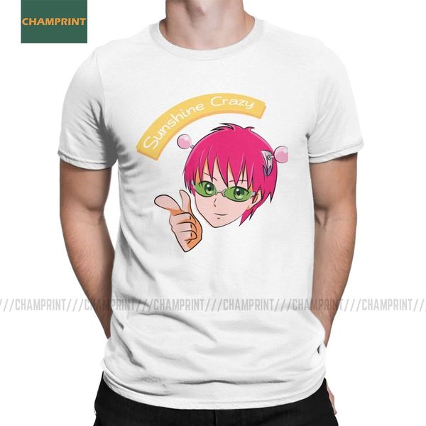 

men's t-shirts saiki k sunshine the disastrous life of saiki k cotton tee shirt anime kusuo manga kaidou no psi nan t shirts