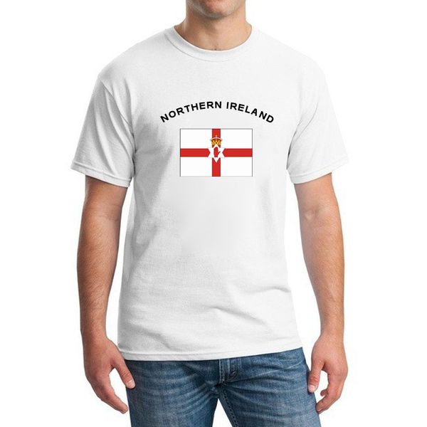 

blwhsa new summer northern ireland flag t-shirts men short sleeve cotton t shirt fitness national flag fans cheer men tee