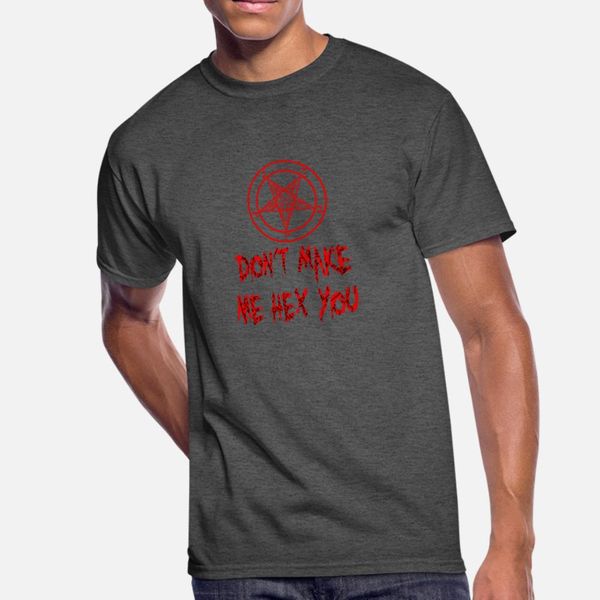 

don t make me hex you baphomet apparel t shirt men designs short sleeve o-neck gents famous building summer style pattern shirt