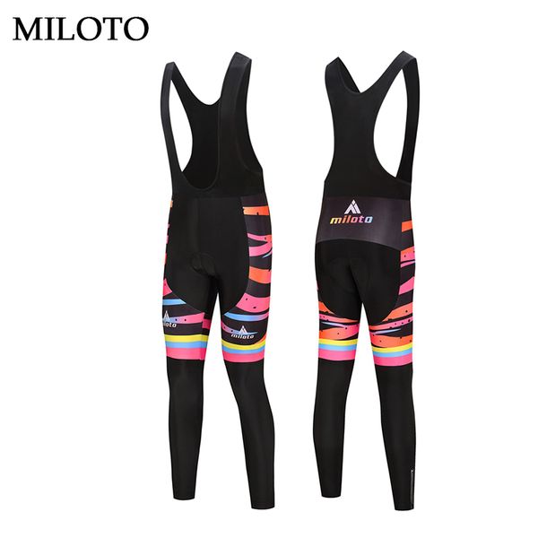 

miloto women cycling pants long pants anti-sweat breathable padded mtb bicycle trousers mtb road bicycle bike, Black;blue