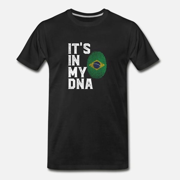 

it's in my dna brazil brazilian flag pride men wom t shirt men designing tee shirt plus size 3xl original sunlight authentic shirt