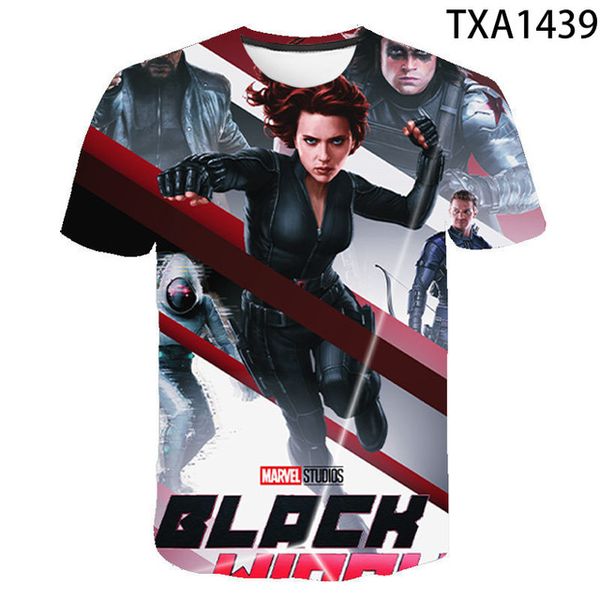 

new boy girl black widow summer cool 3d print shirts comics comics aesthetic men clothing