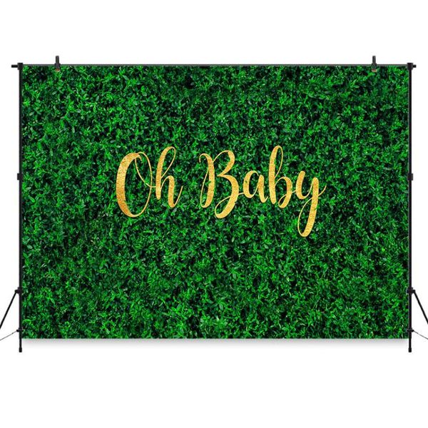 

background material green grass wall backdrop oh baby birthday party shower decorations pography for po studio spring