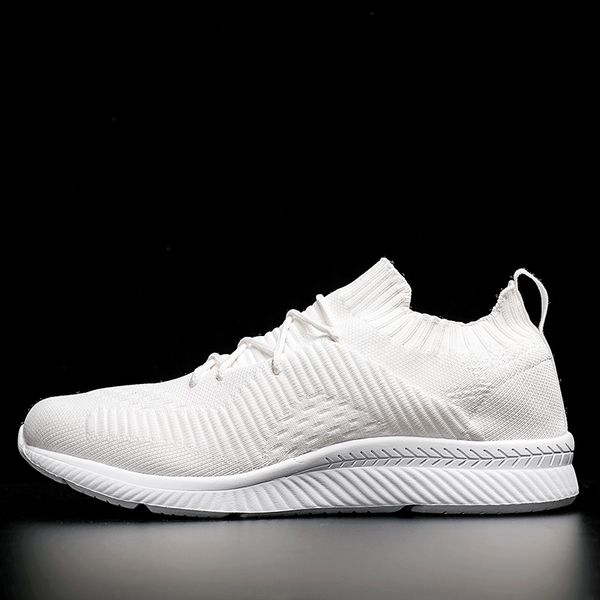 

fashion women and men casual shoes breathable outdoor walking jogging shoe comfortable flat shoes for men, Black