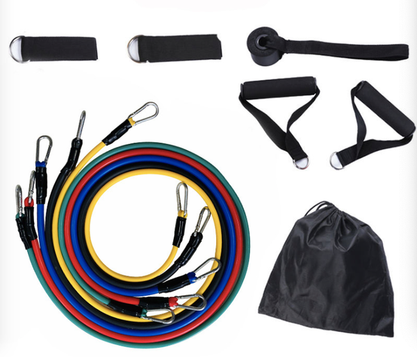

11 piece set of tensioner pull rope fitness equipment elastic band sports equipment