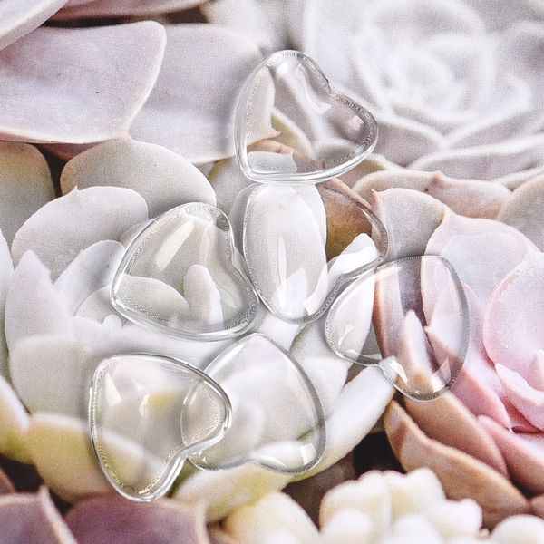 

heart transparent cabochon clear glass for diy jewelry making handmade pendants accessories 8mm 10mm 12mm 16mm 18mm 25mm 30mm