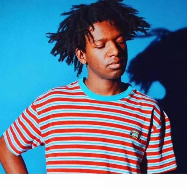 

19ss trend rainbow logo tee tee fashion casual simple solid short sleeve classic men women street skateboard t shirt, White;black