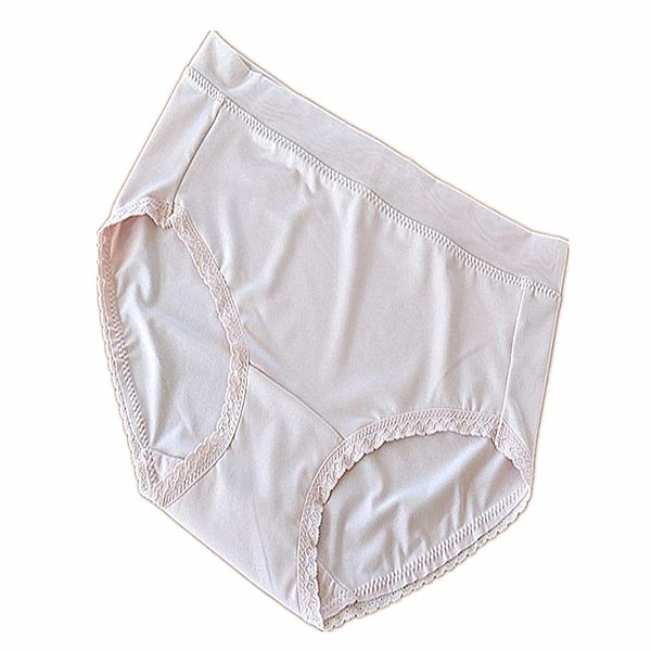 

ruin s702 4pcs women's milk silk panties solid color traceless of breathability soft and comfortable, Black;pink