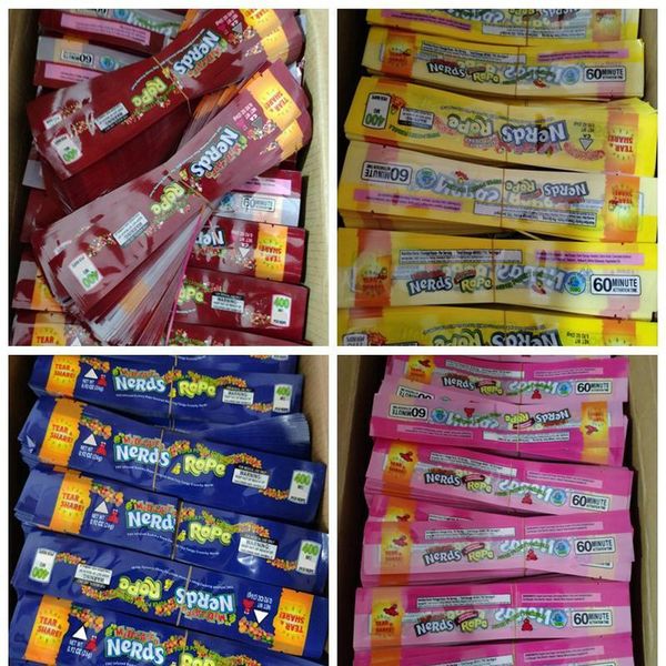 

nerds smell foil styles proof gummy medicated 4 plastic edibles rope bag retail candy bags edge-sealing food empty packaging three vdgad