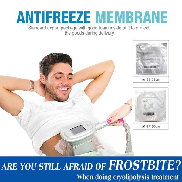 

50pcs membranes cryo therapy pads for reduce cellulite two cold handle cooling slimming salon beauty equipment