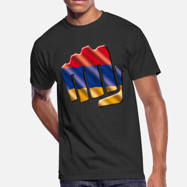 

armenia t shirt men print short sleeve round neck family anti-wrinkle casual spring unique shirt