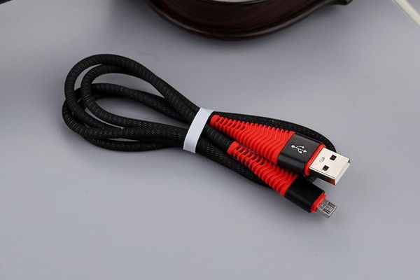 

2a cloth nylon charging cable micro usb type-c for samsung huawei xiaomi phone mermaid charger cord date transfer