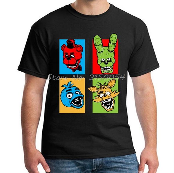 

five nights at freddy's fnaf t-shirt freddy fazbear bonnie foxy chica mangle golden freddy t shirt summer men tee tshirt