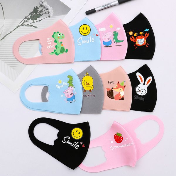 

мода дети мультфильм печатные моющегося маска рм2,5 анти пыль респиратор антибактериальная многоразовый шелковый ice детского пыл защитная м