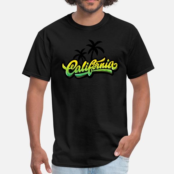 

california palm t shirt men custom short sleeve s-xxxl family sunlight fashion summer style standard shirt