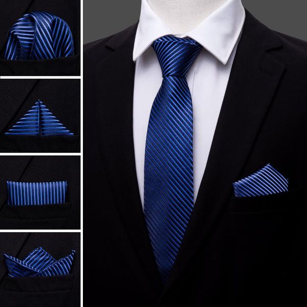 

ls-404 2020 ties for man striped 100% silk jacquard woven tie hanky cufflink set for men formal wedding party postage, Black;gray