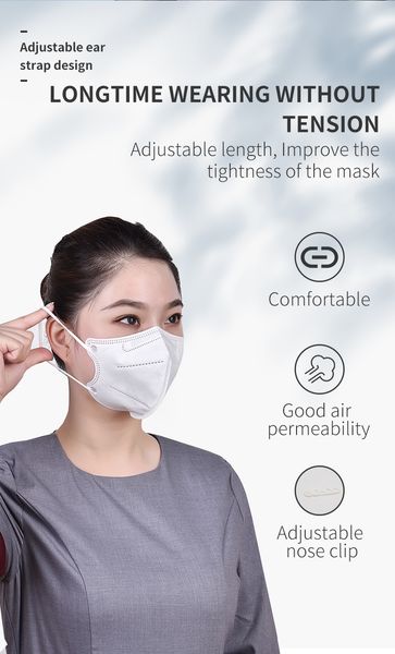

Kn95 respirator non-woven gauze single packaging for adults relaxed and comfortable
