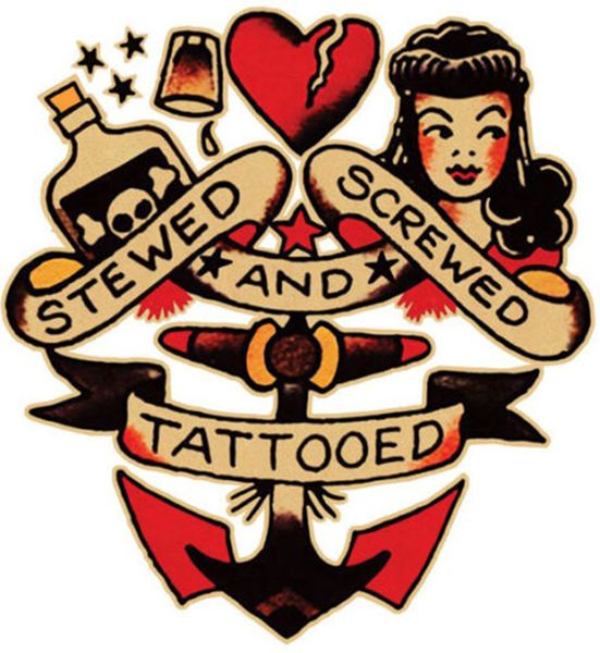 

sailor jerry татуировки искусство 03 домашнее украшение ремесла / hd печати картина маслом на холсте canvas art pictures 200905