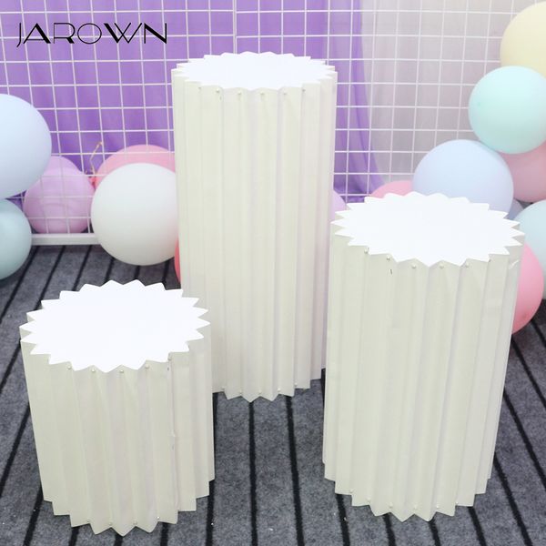 

jarown wedding props stage multicolor origami round pillar three piece shopping mall decor home birthday party arrangement decor