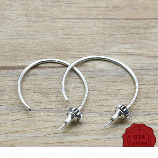 

s925 sterling silver drop earrings personality fashion hip hop punk style cross styling jeweler lovers gift 2019 new sale