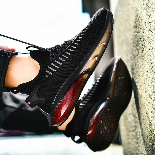 

light men women casual shoes tpu casual fashion sports shoes lace up walking men's sneakers trend zapatillas hombre, Black