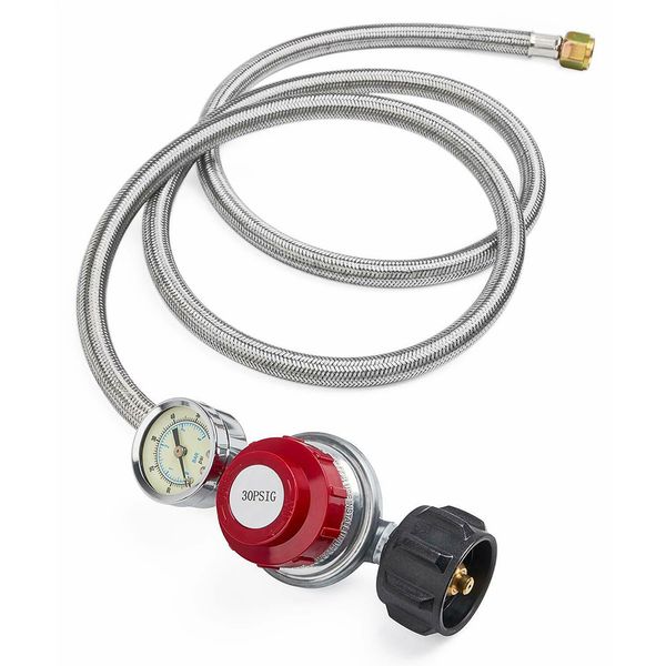 

0-30 psi with gauge pressure regulating hosepipe adjustable durable burner