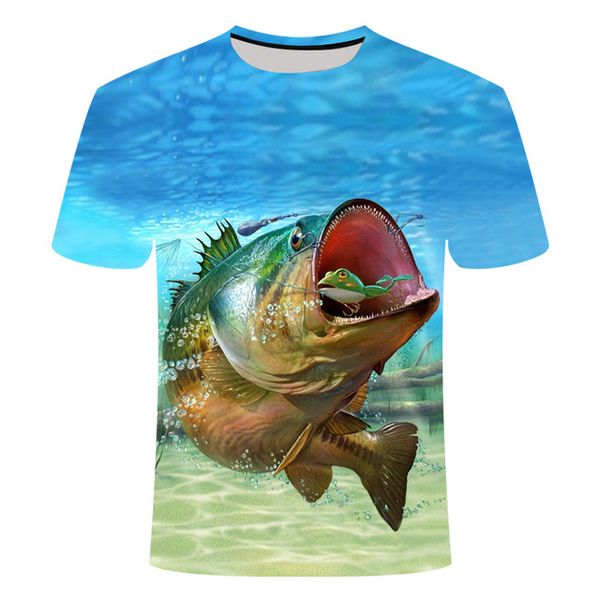 

leisure fish printed print 3d print shirts aesthetic humor harajuku men clothing