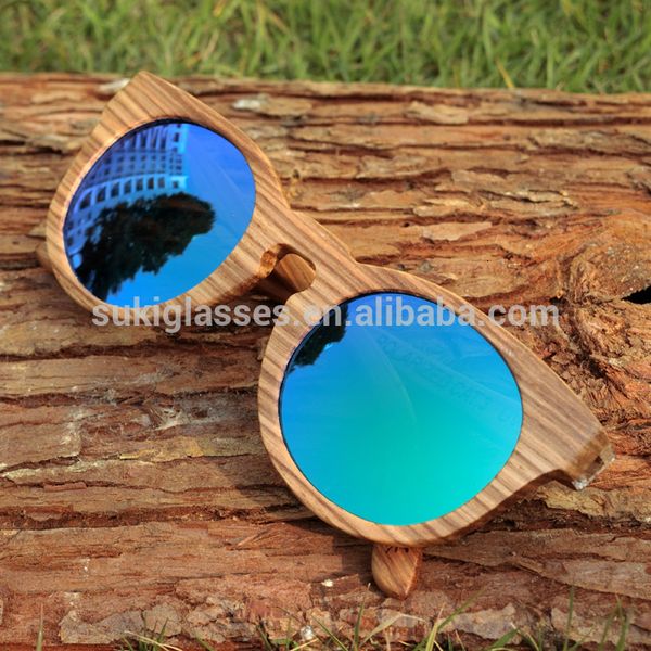 

wooden eyewear bamboo sunglasses wood sun glasses ch01, Blue
