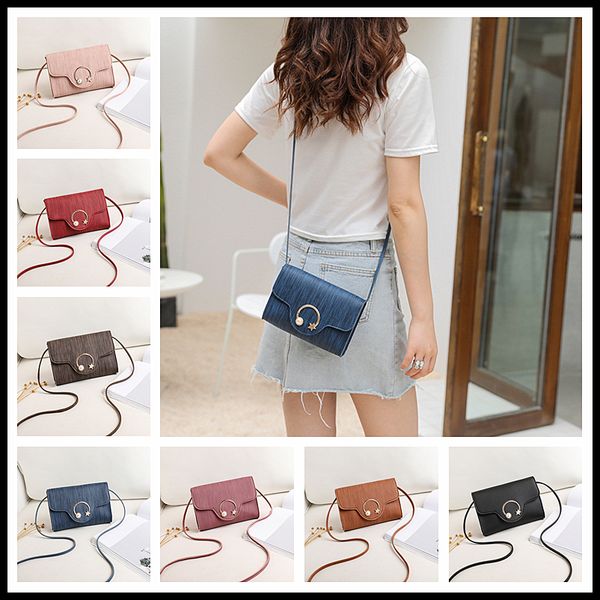 

fashion women crossbody bag summer girls one-shoulder mini totes bags trendy outdoors messenger bags pouch phone bag 7 color, Black