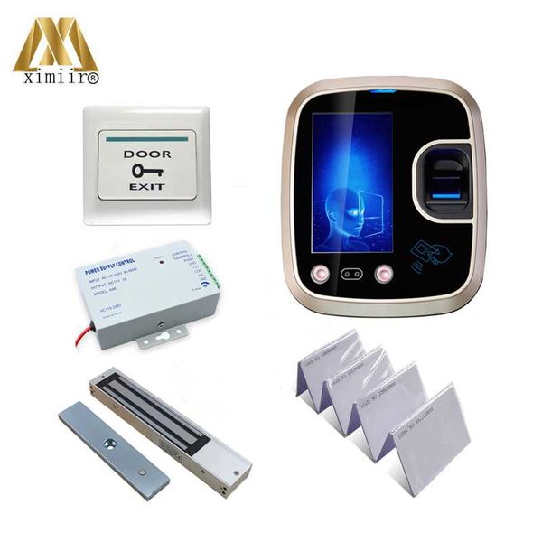 

facial recognition system face access control with exit button,electric lock,power supply,card fingerprint time attendance f850