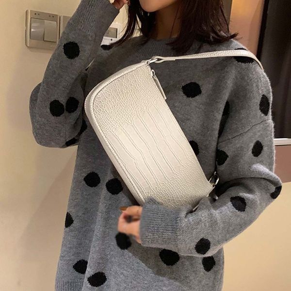 

#h10 crocodile pattern white crossbody bags for women bolsa feminina handbags ladies hand bag shoulder bag sac main femme