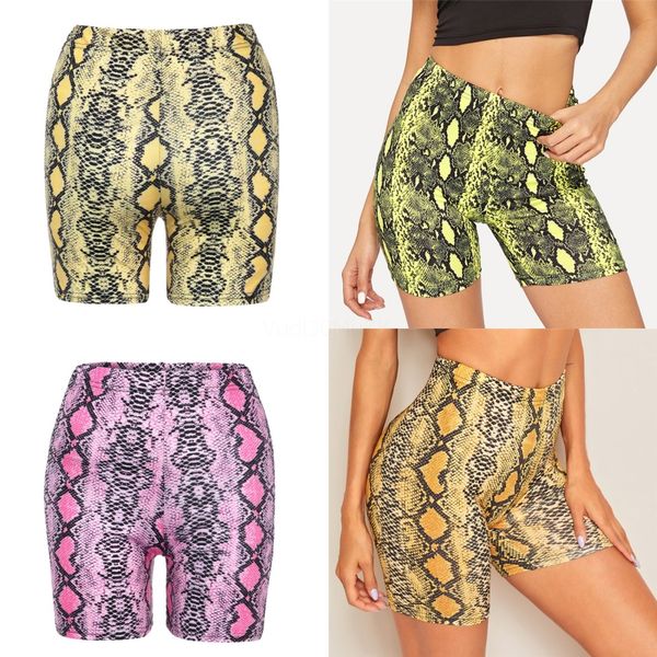 

women high sport shorts animal print workout scrunch buworkout running fitness yoga shorts biker#831, White;red