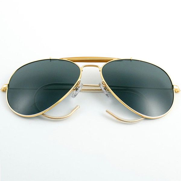 

3030 aviation sunglasses polarized 58mm glass lens man woman TAC mirror pilot glasses sol gafas UV400 outdoorsman craft