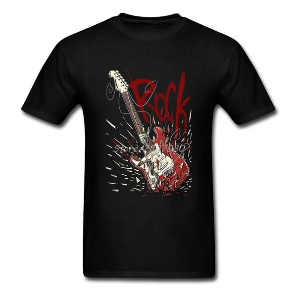 

2020 new rock t shirt o neck clothes for men cotton big size short sleeve guitar tee shirts simply fashion unique apparel