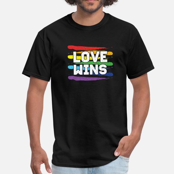 

love wins colorful lgbt lesbian gay bisexual t shirt men character short sleeve euro size s-3xl clothes graphic new fashion formal shirt
