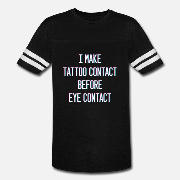 

татуировка контакт t shirt men печатается с коротким рукавом экипаж шеи outfit сумасшедший аутентичные лето стиль оригинальная рубашка