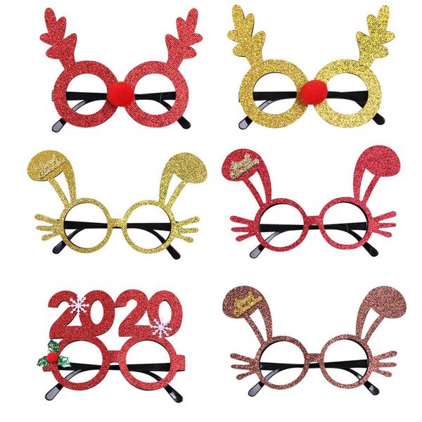 

2020 happy new year christmas party glasses santa snowman kids gift favors xmas decoration toy